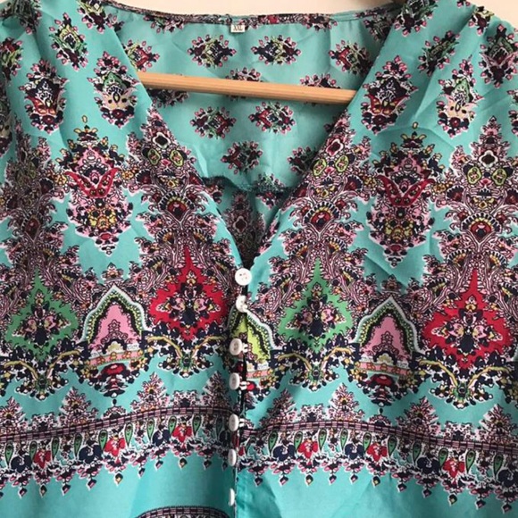 SUMMER BOHO PRINT BEACH DRESS 🏖 - Picture 6 of 8